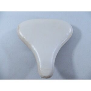 Vintage Troxel Bicycle Tricycle Spring Seat Saddle White BROKEN SPRING